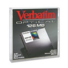 VERBATIM 88012 128MB 512B/C 3.5" REWRITABLE MAGNETO OPTICAL DISK 1PK